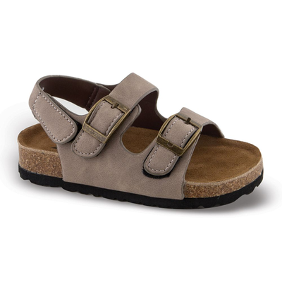 Boys beige sandal with adjustable velcro straps, anatomic, Beige, medium