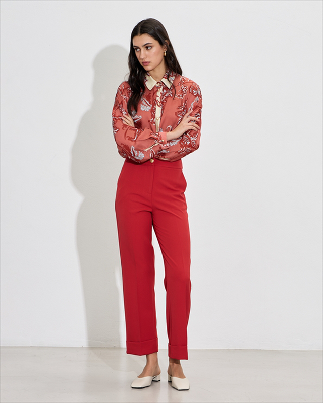 Trouser turn up hem-null