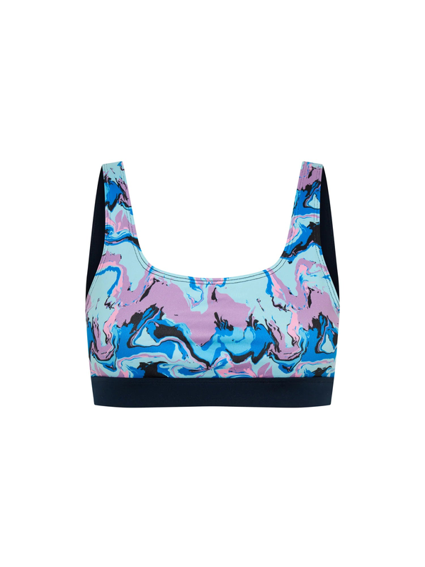 Teen swimwear performance reversible crop top (top only) | limited edition-null