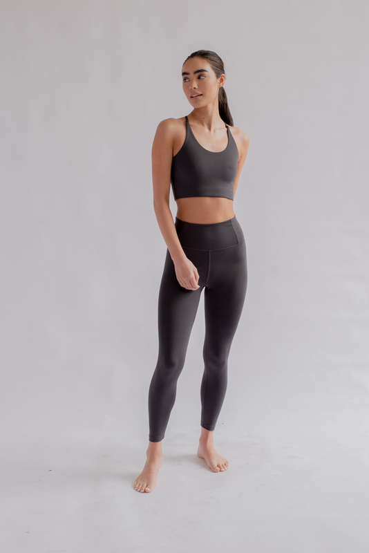 Girlfriend collective float seamless high rise legging in shadow image number null