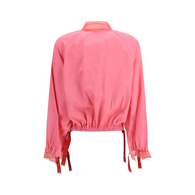 Multicolor viscose bomber-null