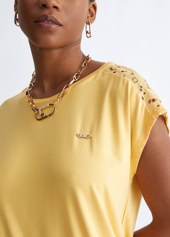 Liu Jo t-shirt with lace details image number null