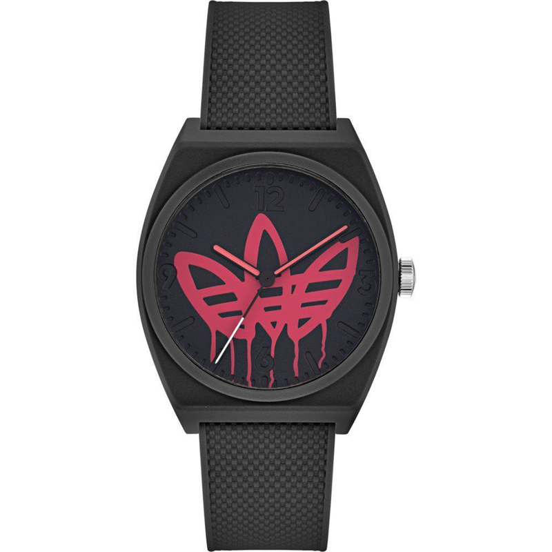Black synthetic sport watch-null