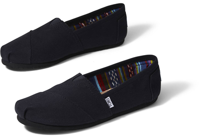 Toms canvas classic, Black On Black, medium