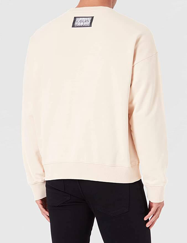 Spray print crew sweatshirt-null