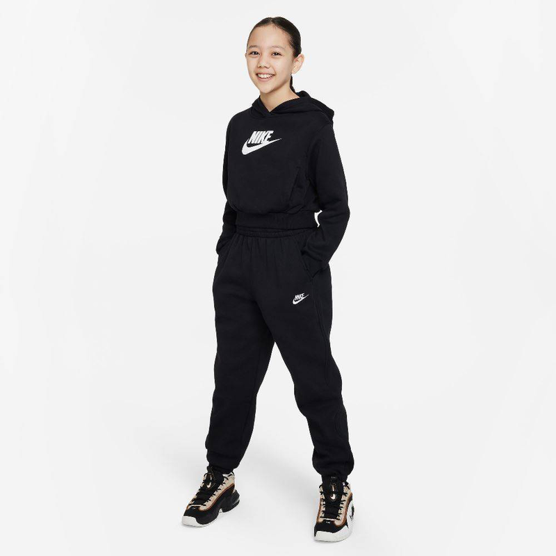 Nike girls club fleece crop hoodie-null