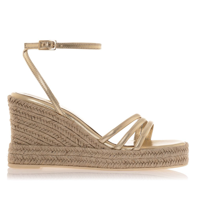 Day 2 day espadrille shoes, Gold, medium
