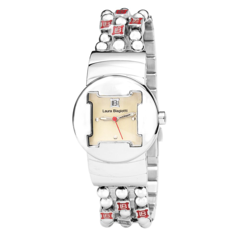 Silver stainless steel dress watch-null