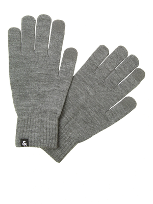 Jack&jones jacbarry knitted gloves noos, Grey Melange, medium