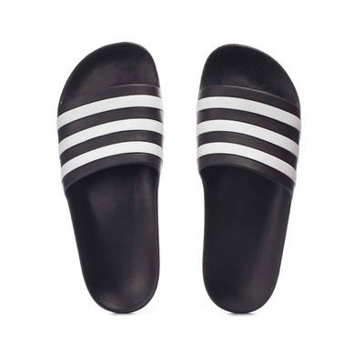 Adilette aqua slides, Black / White, medium