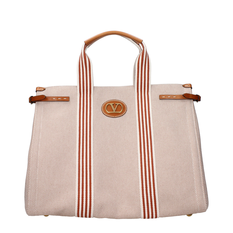 Beige fabric handbag-null