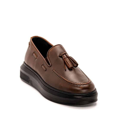Fenomilano loafer shoes, Brown, medium