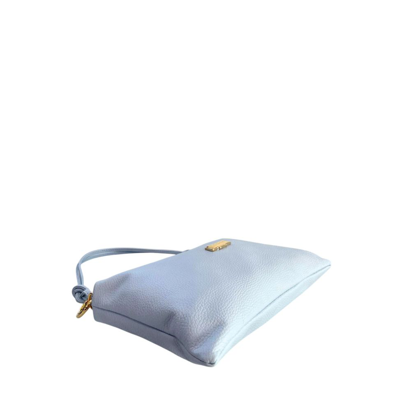 Blue leather women bag-null
