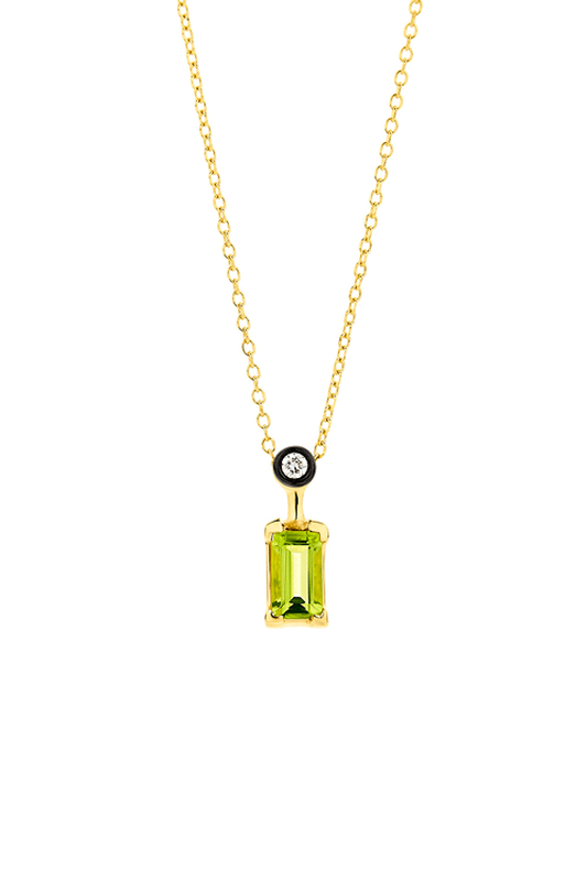Product image: Baguette  diamond amour necklace-null