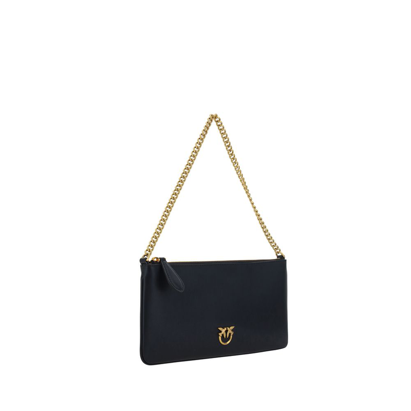 Black calf leather bos taurus shoulder bag-null