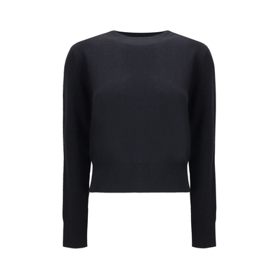 Black wool oves aries sweatshirt, Black, medium