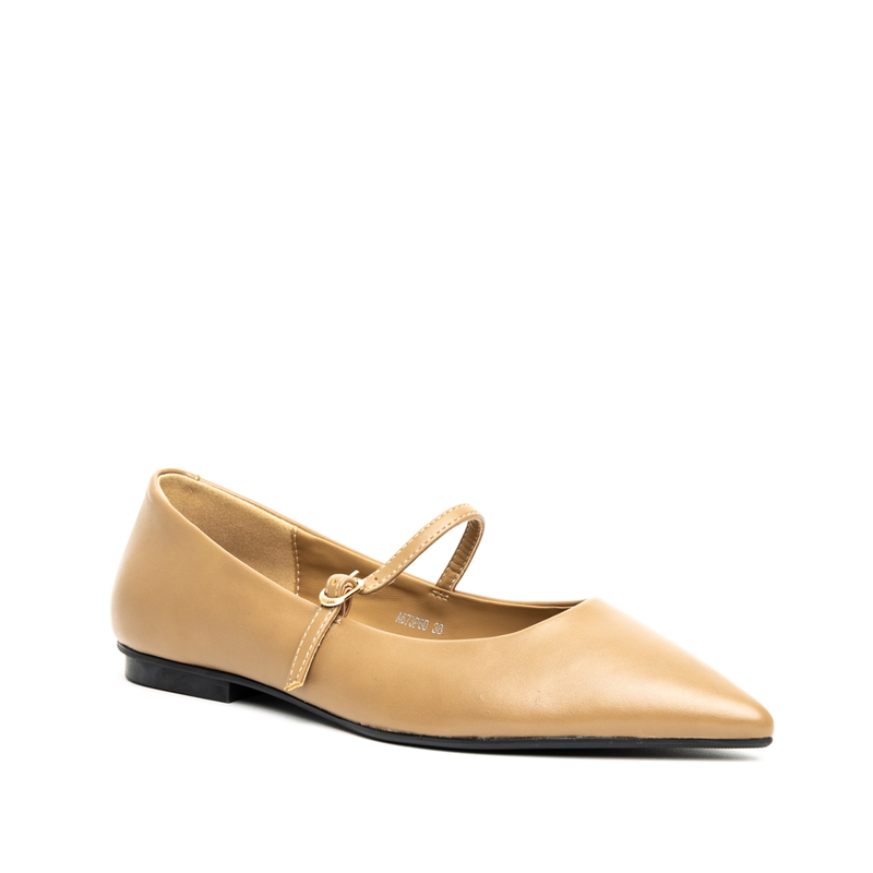 Miss belgini mary jane pointed ballerina flat pumps-null