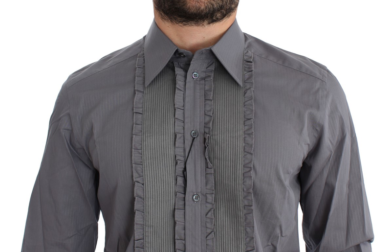 Purple torero gold slim fit dress shirt-null