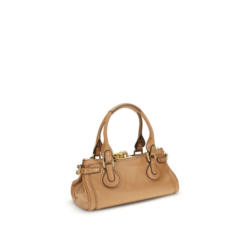 Brown buffalo leather shoulder bag-null