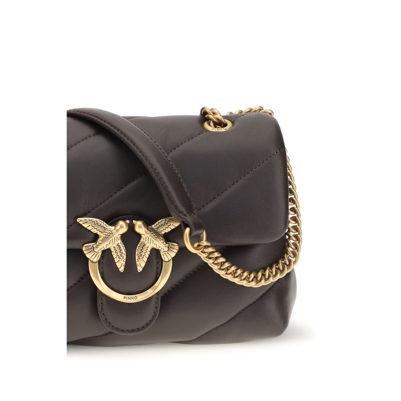 Brown calf leather bos taurus shoulder bag-null