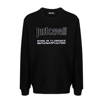 Just cavalli ανδρικό φούτερ, Black, medium