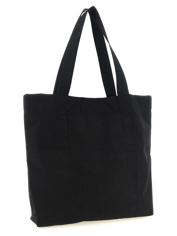 Black polyamide tote bag-null