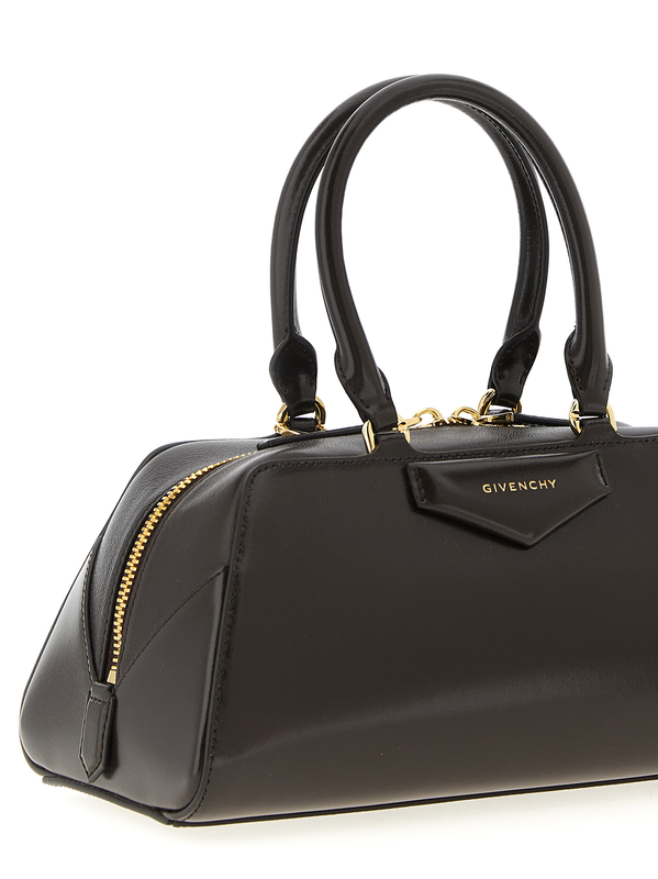 Brown calfskin handbag-null