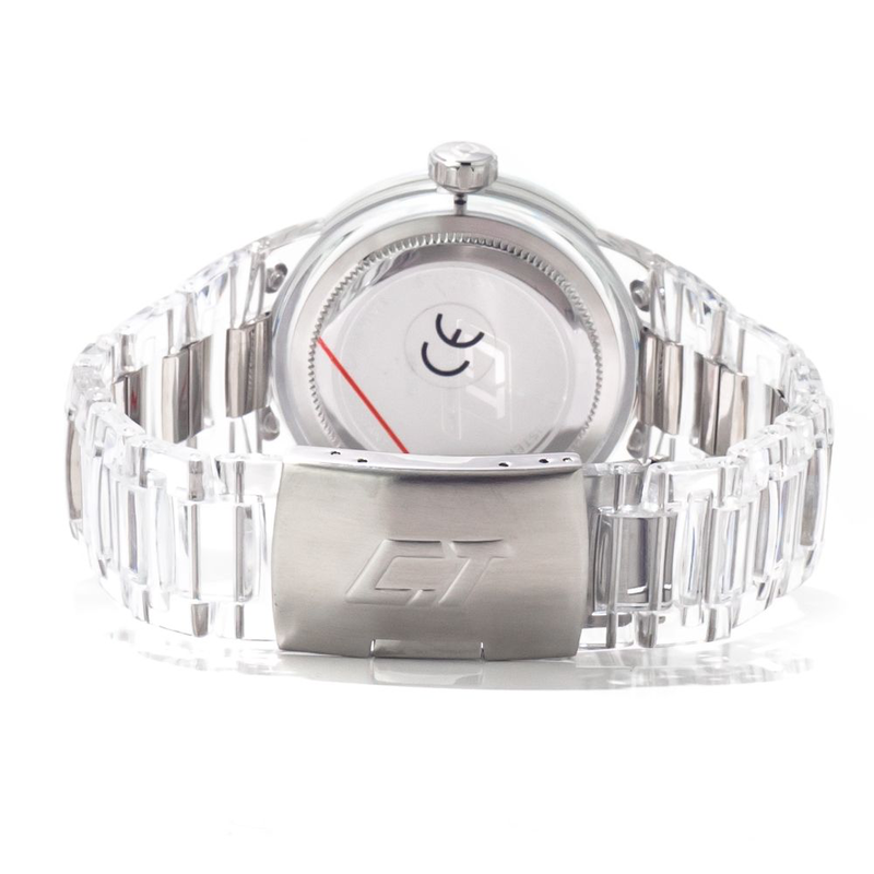 Transparent polycarbonate dress watch-null