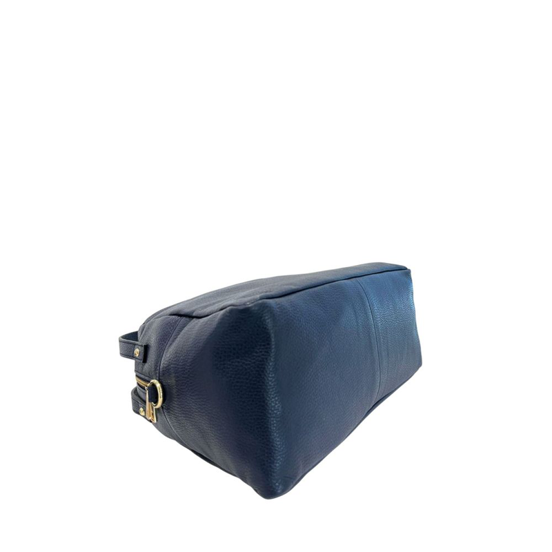 Blue leather women bag-null