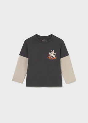 Μπλούζα μωρό, Grey, medium