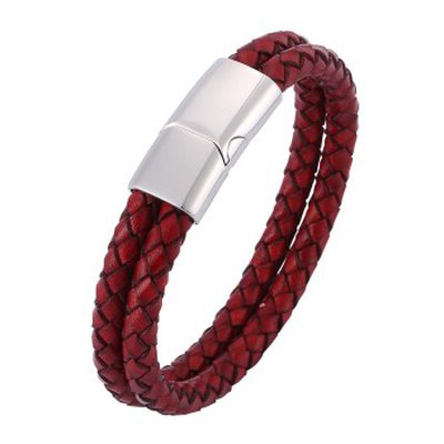 Men's bracelet red/black