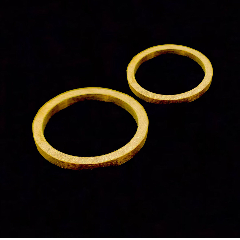 Ring 24ct pure gold 2mm band-null
