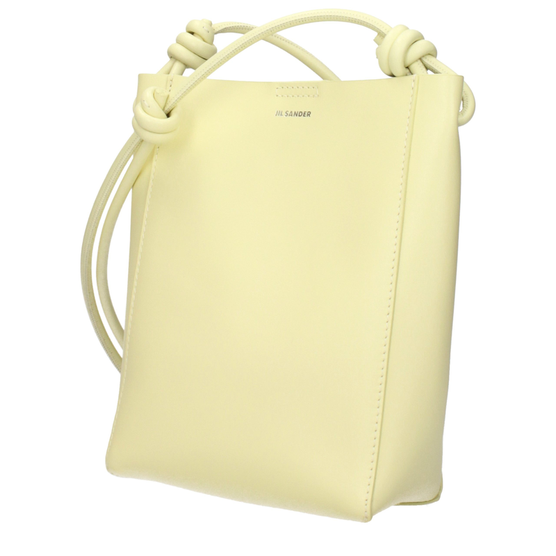 Yellow leather crossbody bag-null