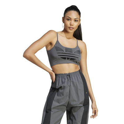 Adidas bra top, Grey, medium
