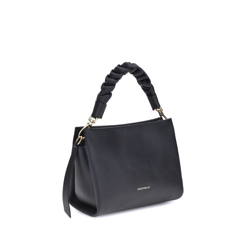 Black calf leather bos taurus shoulder bag-null