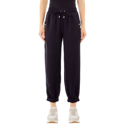 Cropped gger with bejewelled details, Black, medium