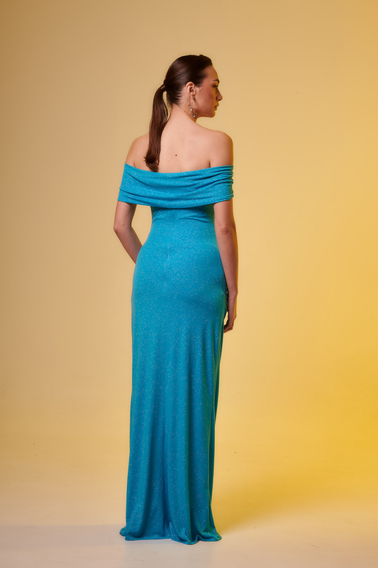Product image: Sampi apollonia off-shoulder maxi dress-null