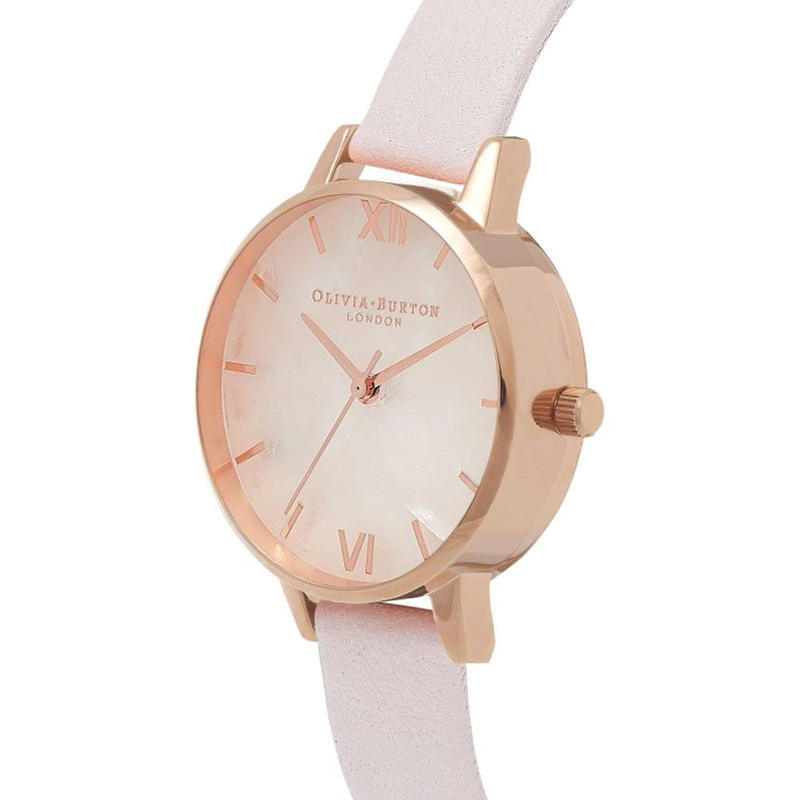 Multicolor artificial leather dress watch-null