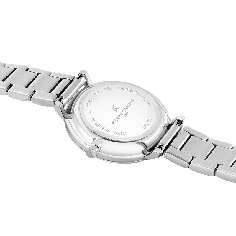 Multicolor stainless steel dress watch-null
