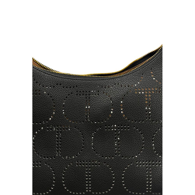 Black pu women handbag-null