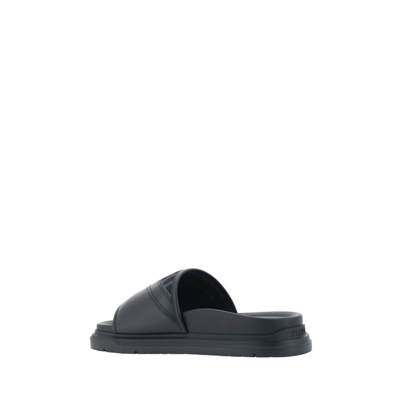 Gray fabric sandals-null