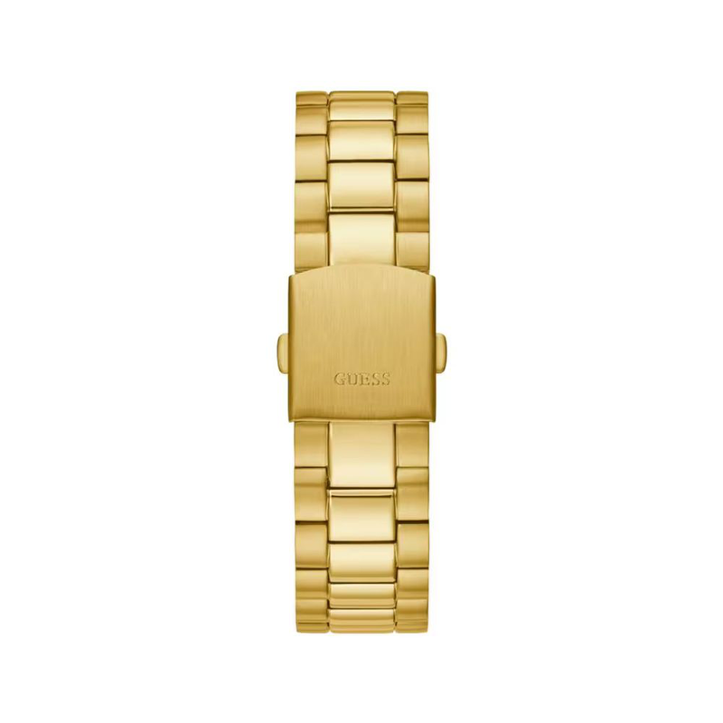 Gold stainless steel dress watch-null