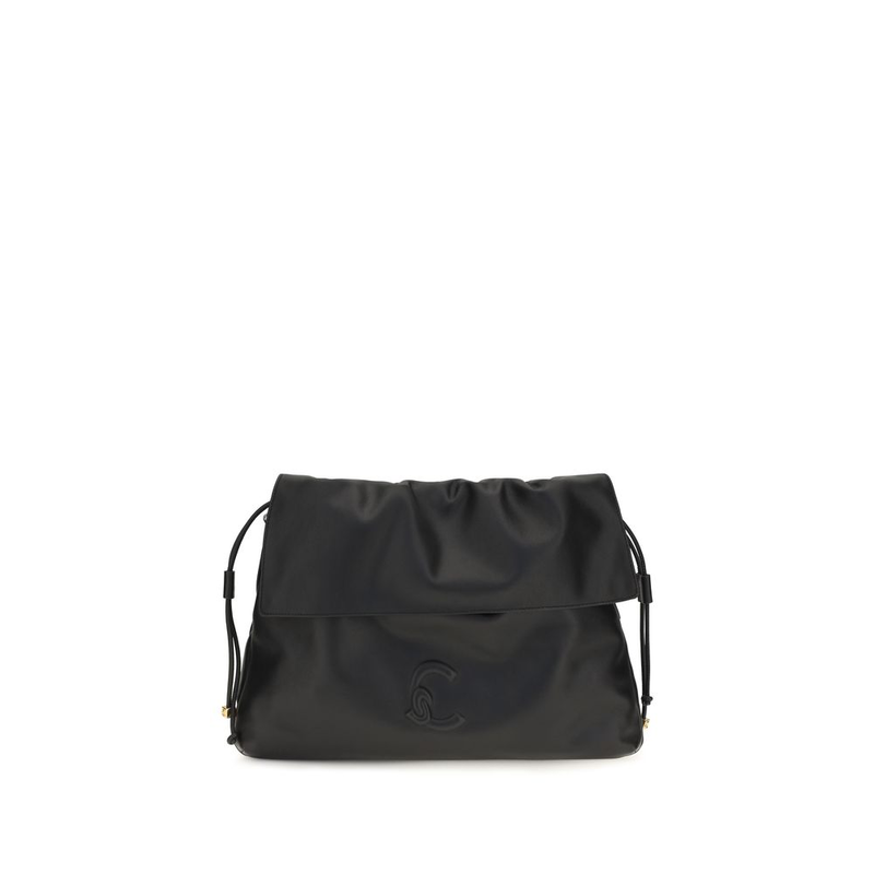 Black calf leather bos taurus shoulder bag-null