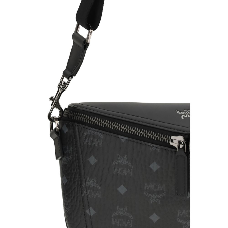 Black calf leather bos taurus shoulder bag-null