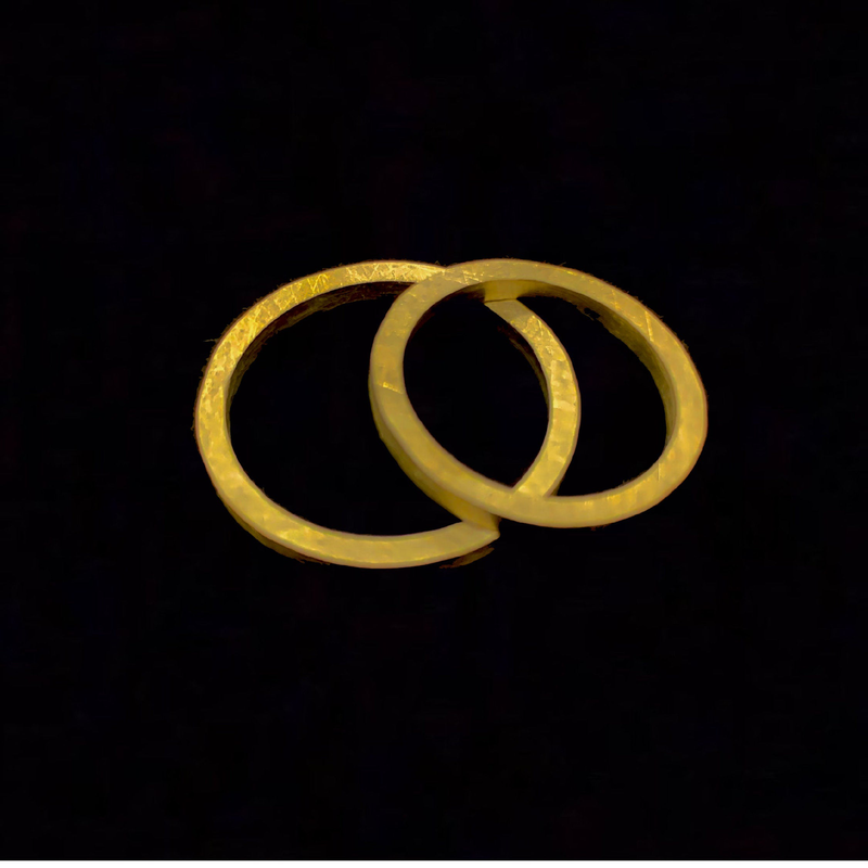 Ring 24ct pure gold 2mm band-null