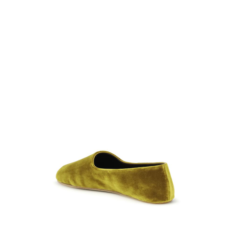 Bicolor cotton slip-on loafers-null