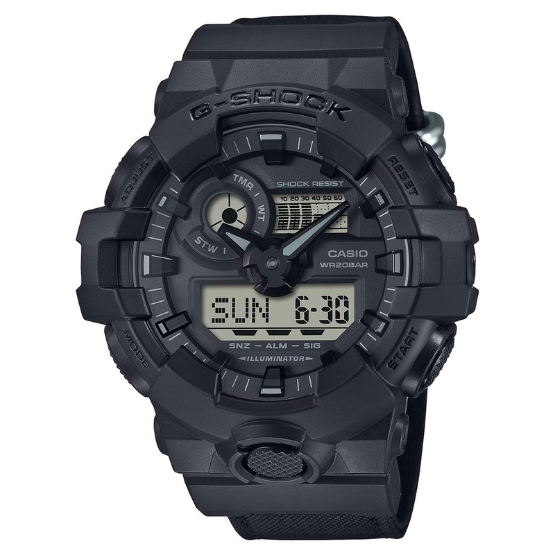 Black resin sport watch-null