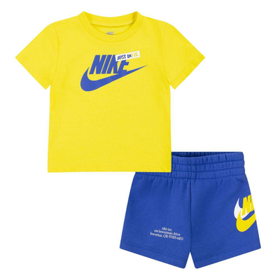 Infant hybrid icon short set, Yellow / Royal, medium