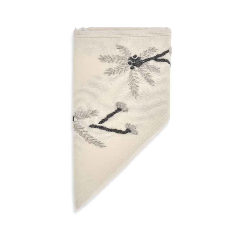 Beige wool oves aries scarf-null
