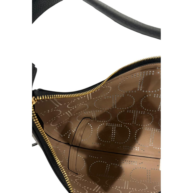 Black pu women handbag-null